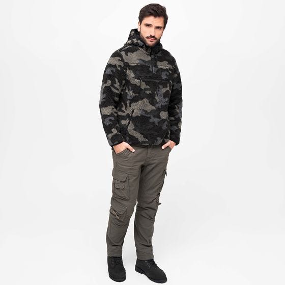 Brandit Teddyfleece Worker Pullover Dark Camo