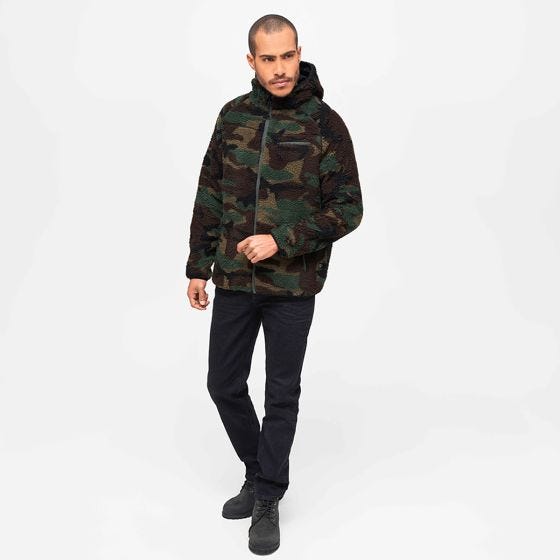 Brandit Teddyfleece Worker Jacket Woodland