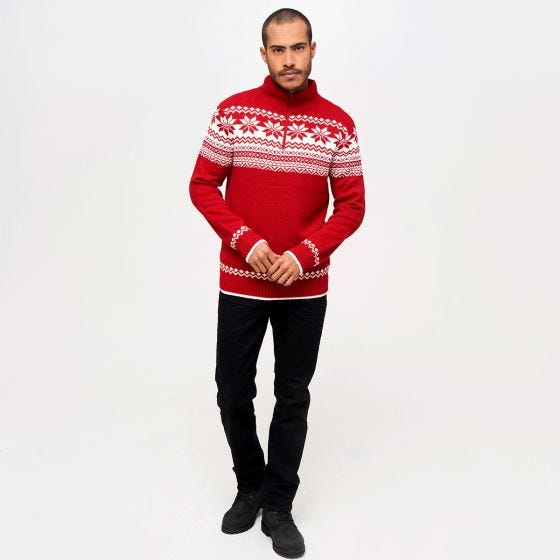 Brandit Troyer Norweger Pullover Red