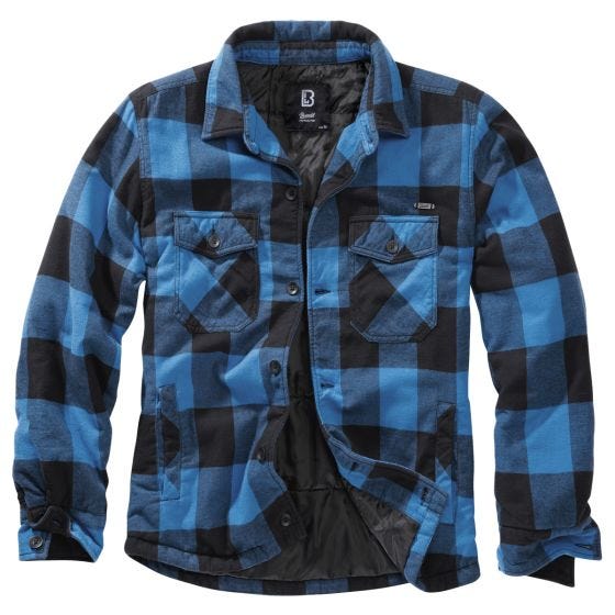 Brandit Lumber Jacket Black / Blue