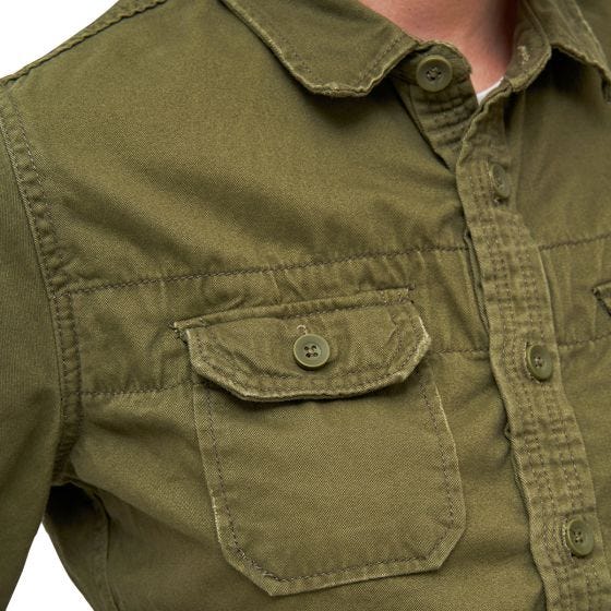 Brandit Ladies Vintage Shirt Longsleeve Olive