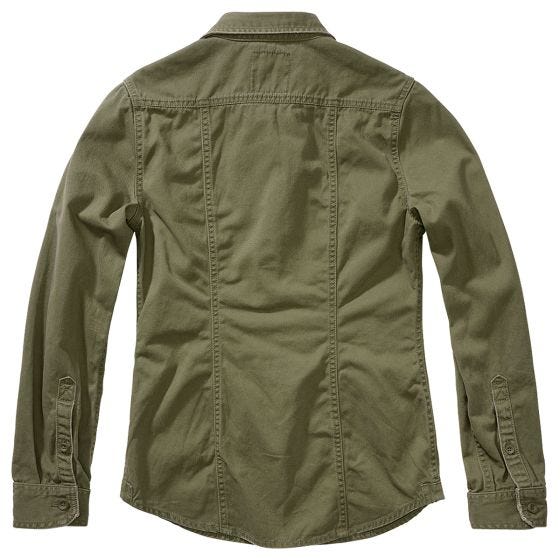 Brandit Ladies Vintage Shirt Longsleeve Olive