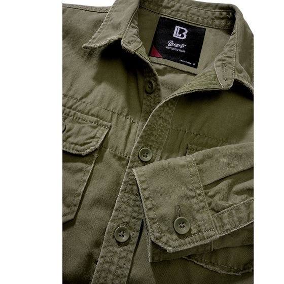 Brandit Ladies Vintage Shirt Longsleeve Olive