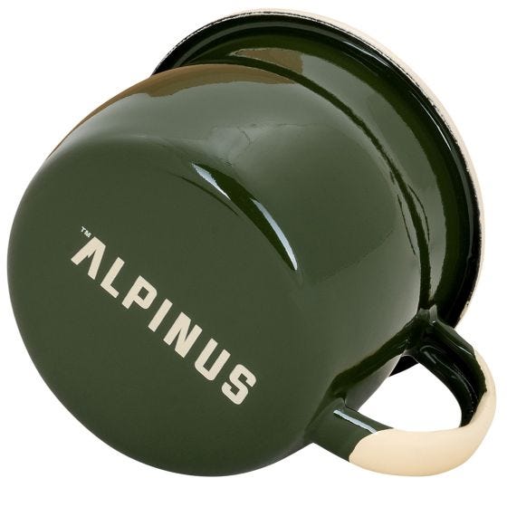 Alpinus Enamel Mug Chamois Green
