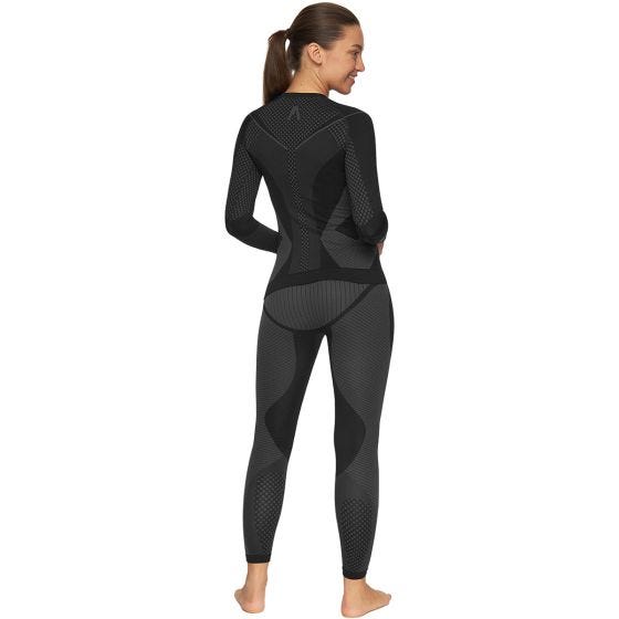 Alpinus Women's Outdoor Thermoactive Base Layer Set Black/Grey