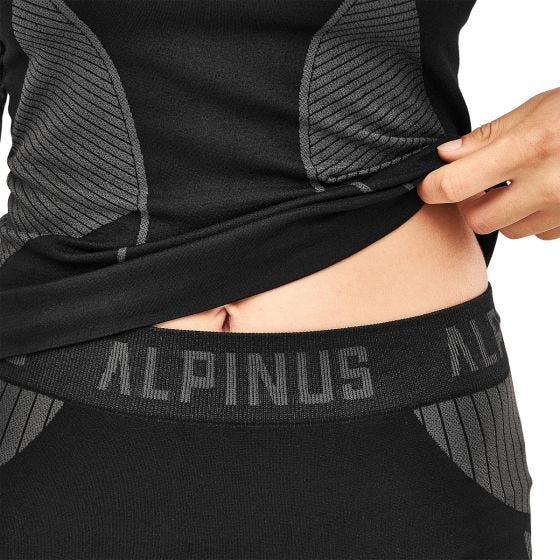 Alpinus Women's Outdoor Thermoactive Base Layer Set Black/Grey