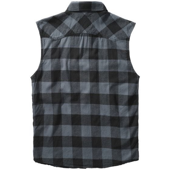 Brandit Checkshirt Sleeveless Black / Grey