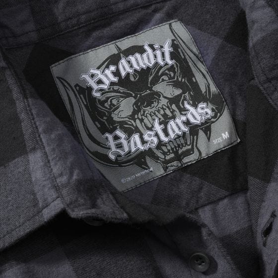 Brandit Motörhead Checkshirt Black-Grey