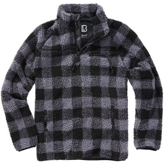 Brandit Teddyfleece Troyer Black/Grey