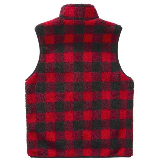 Brandit Teddyfleece Worker Vest Red/Black