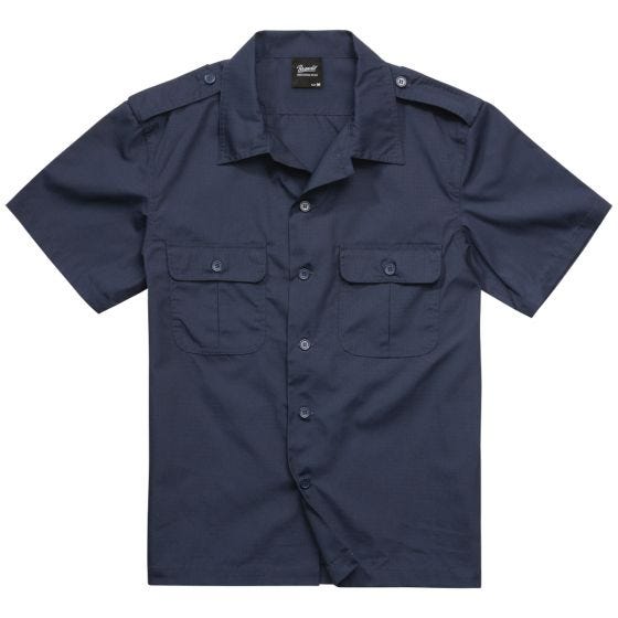 Brandit US Shirt Ripstop Short Sleeve Navy