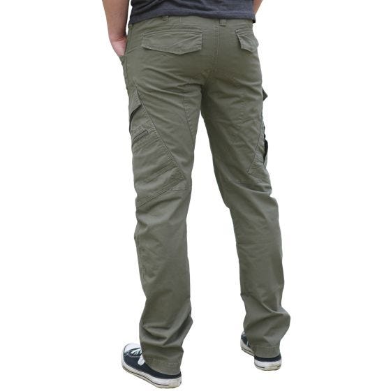 Brandit Adven Slim Fit Trousers Olive