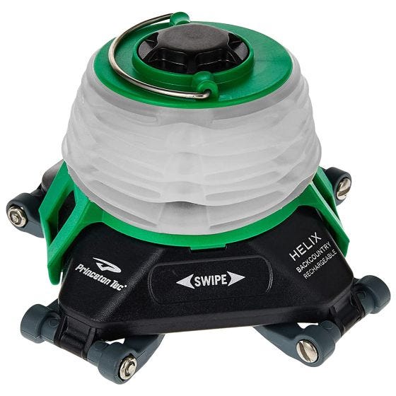 Princeton Tec Helix Backcountry Rechargeable Lantern Black/Green