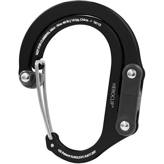 Heroclip Mini Gear Clip Stealth Black