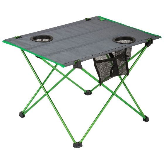 Highlander Ayr Folding Camping Table Green/Grey