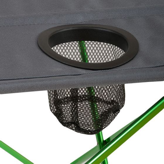 Highlander Ayr Folding Camping Table Green/Grey