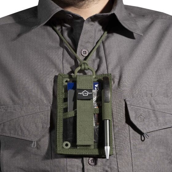 Pentagon ID Card Holder Olive