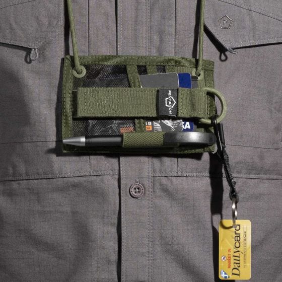 Pentagon ID Card Holder Olive