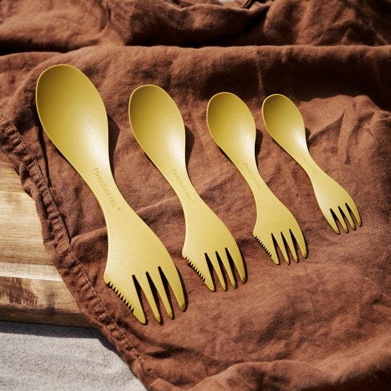 Light My Fire Spork Large Serving Bio Musty Yellow