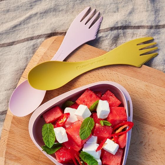 Light My Fire Spork Large Serving Bio Musty Yellow