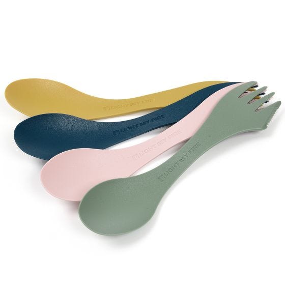 Light My Fire Spork Original Bio 4 Pack Multi Colour
