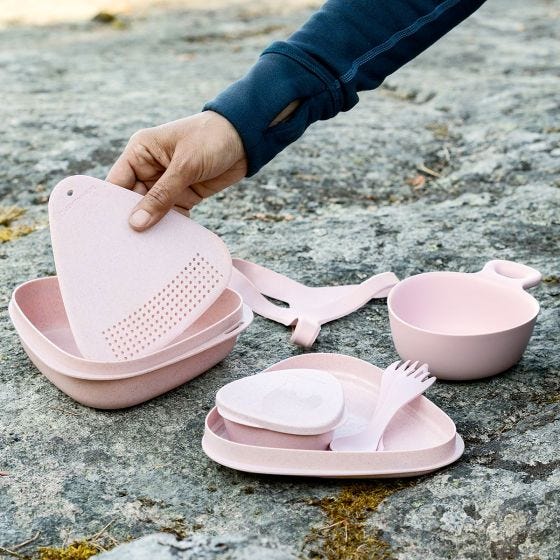 Light My Fire Outdoor MealKit 8pcs Set Musty Yellow