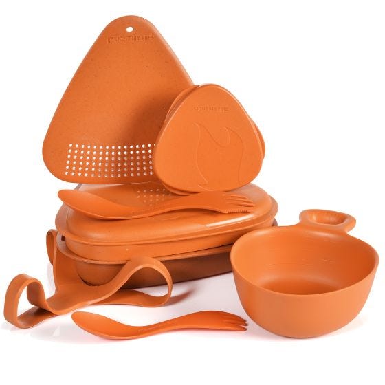 Light My Fire Outdoor MealKit 8pcs Set Rusty Orange