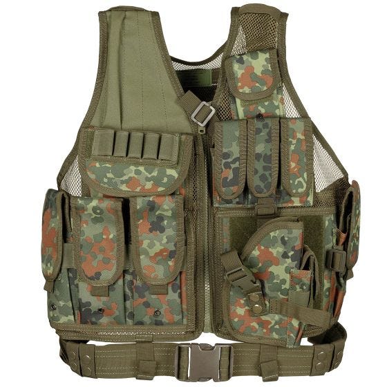 MFH USMC Vest with belt Flecktarn