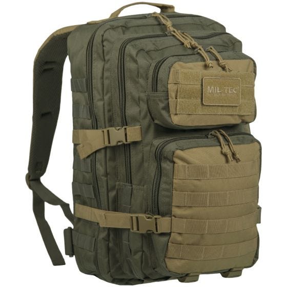 Mil-Tec US Assault Pack Large Ranger Green/Coyote