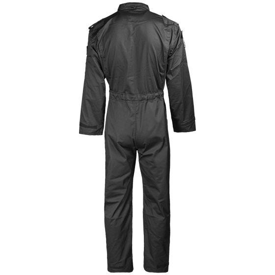 Mil-Tec US Flight Coverall with Patches Black