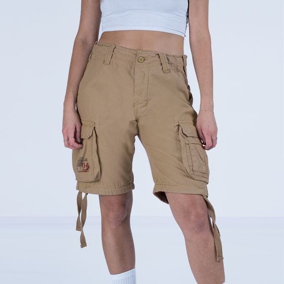 Surplus Ladies Airborne Vintage Shorts Washed Beige