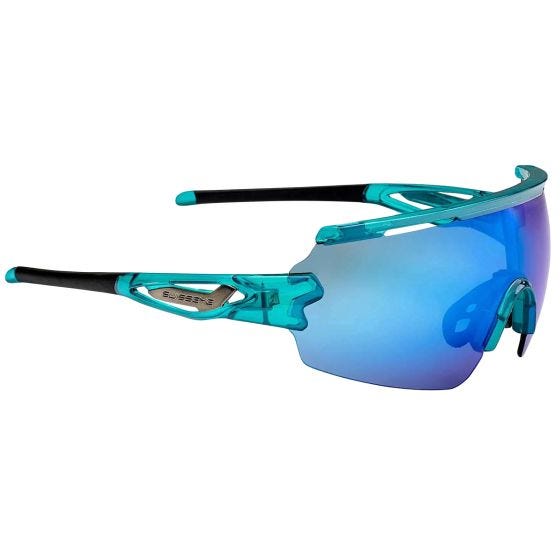 Swiss Eye Signal RX Sunglasses Smoke Blue Revo Lens / Shiny Laser Crystal Blue/Black Frame