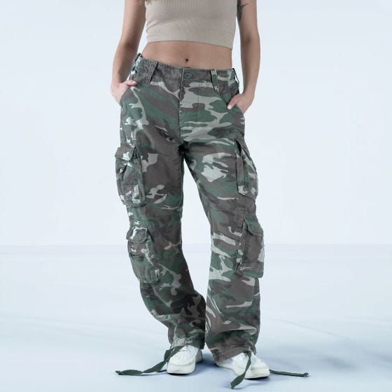 Surplus Ladies Airborne Vintage Trousers Woodland