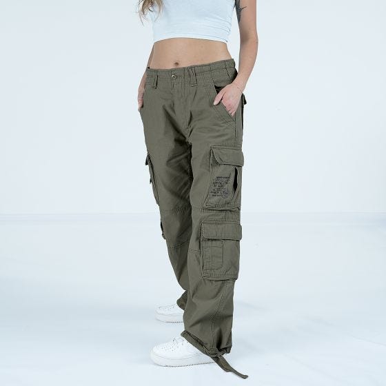 Brandit Ladies Pure Vintage Trousers Olive