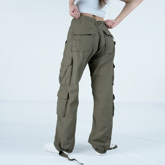 Brandit Ladies Pure Vintage Trousers Olive