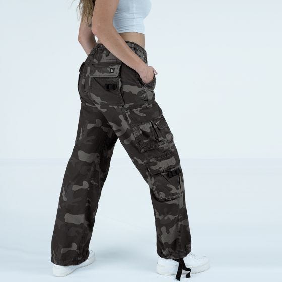 Brandit Ladies Pure Vintage Trousers Dark Camo