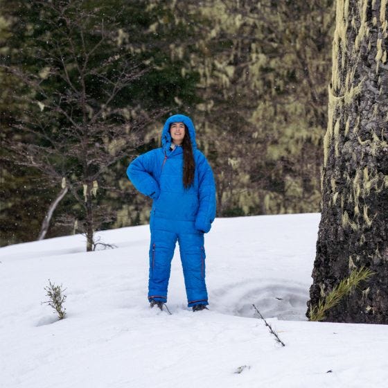 Selk'bag Original 6G Sleeping Bag Suit Blue Puffin