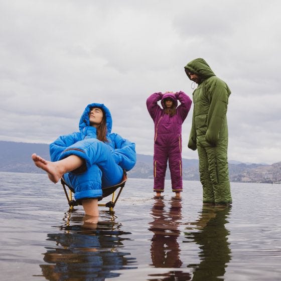 Selk'bag Original 6G Sleeping Bag Suit Green Pasture