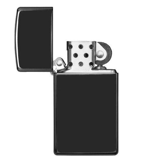 Zippo Slim Lighter High Polish Black