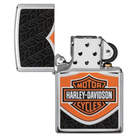 Zippo Harley Davidson Lighter High Polish Chrome