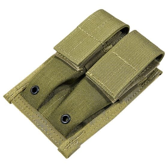 Flyye Double 9mm Magazine Pouch MOLLE Khaki
