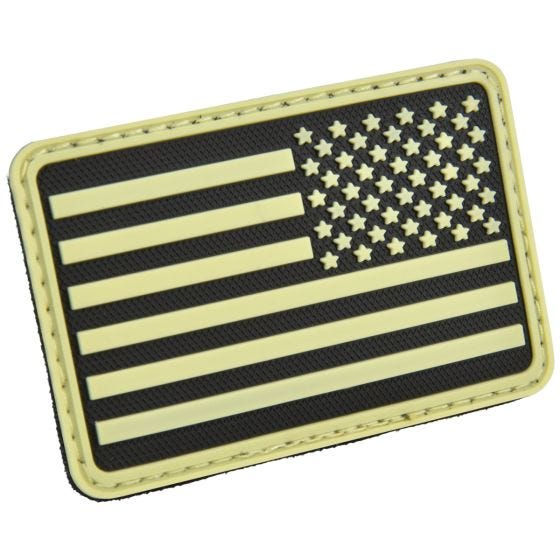Hazard 4 USA Flag Right Arm Morale Patch Glow in the Dark