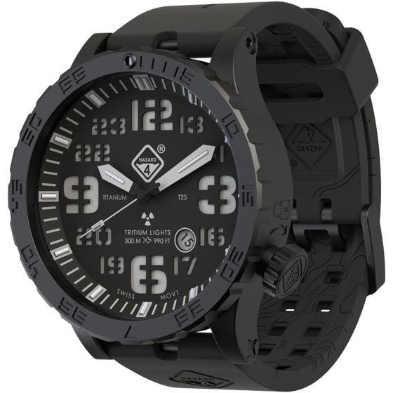 Hazard 4 Heavy Water Diver Titanium Tritium Watch Nightwatch Green/Yellow