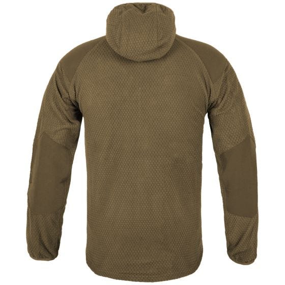 Helikon Alpha Hoodie Jacket Grid Fleece Coyote