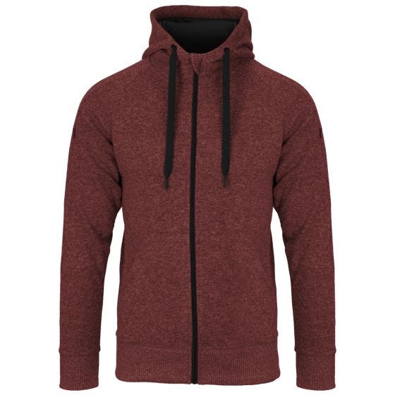 Helikon Covert Tactical Hoodie Full Zip Melange Red