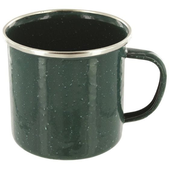 Highlander Deluxe Enamel Mug Green
