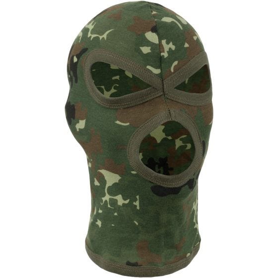 MFH 3 Hole Balaclava Lightweight Cotton Flecktarn