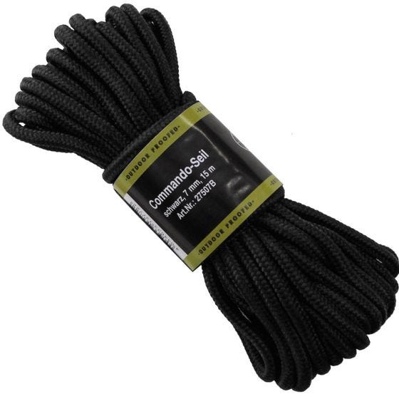 MFH Rope 7mm Black