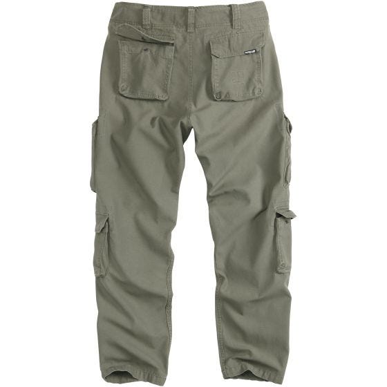 Surplus Airborne Slimmy Trousers Olive Washed