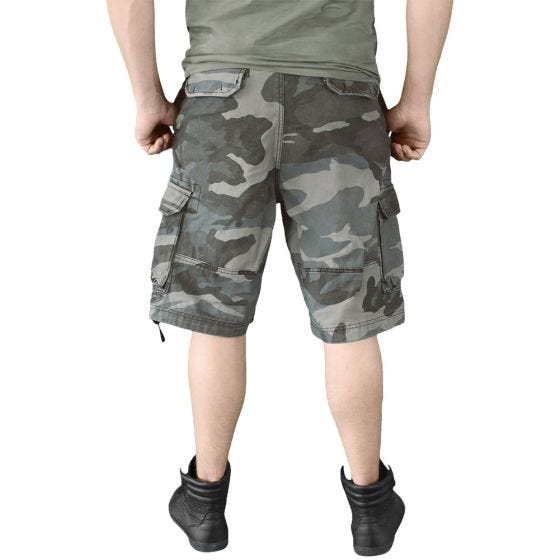 Surplus Vintage Shorts Washed Night Camo